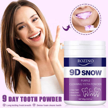 Herbal Mint Tooth Powder for Deep Cleaning Removes Yellowing & Bad Breath Gentle Home Use
