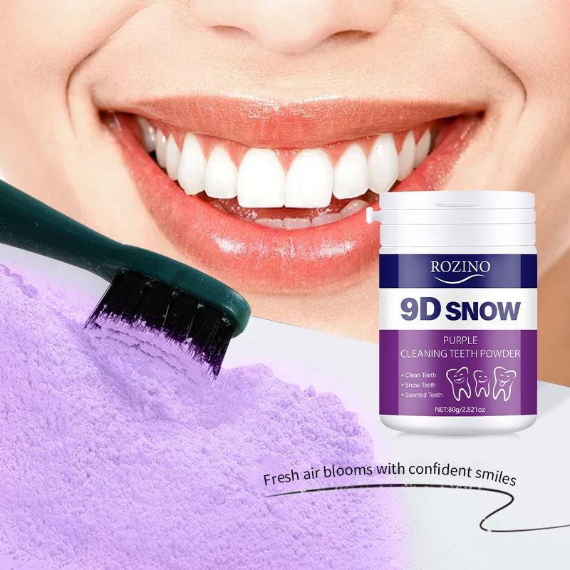 Herbal Mint Tooth Powder for Deep Cleaning Removes Yellowing & Bad Breath Gentle Home Use