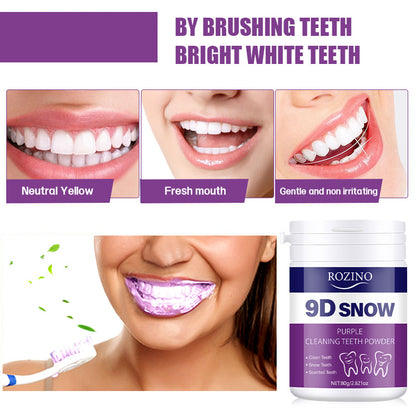 Herbal Mint Tooth Powder for Deep Cleaning Removes Yellowing & Bad Breath Gentle Home Use